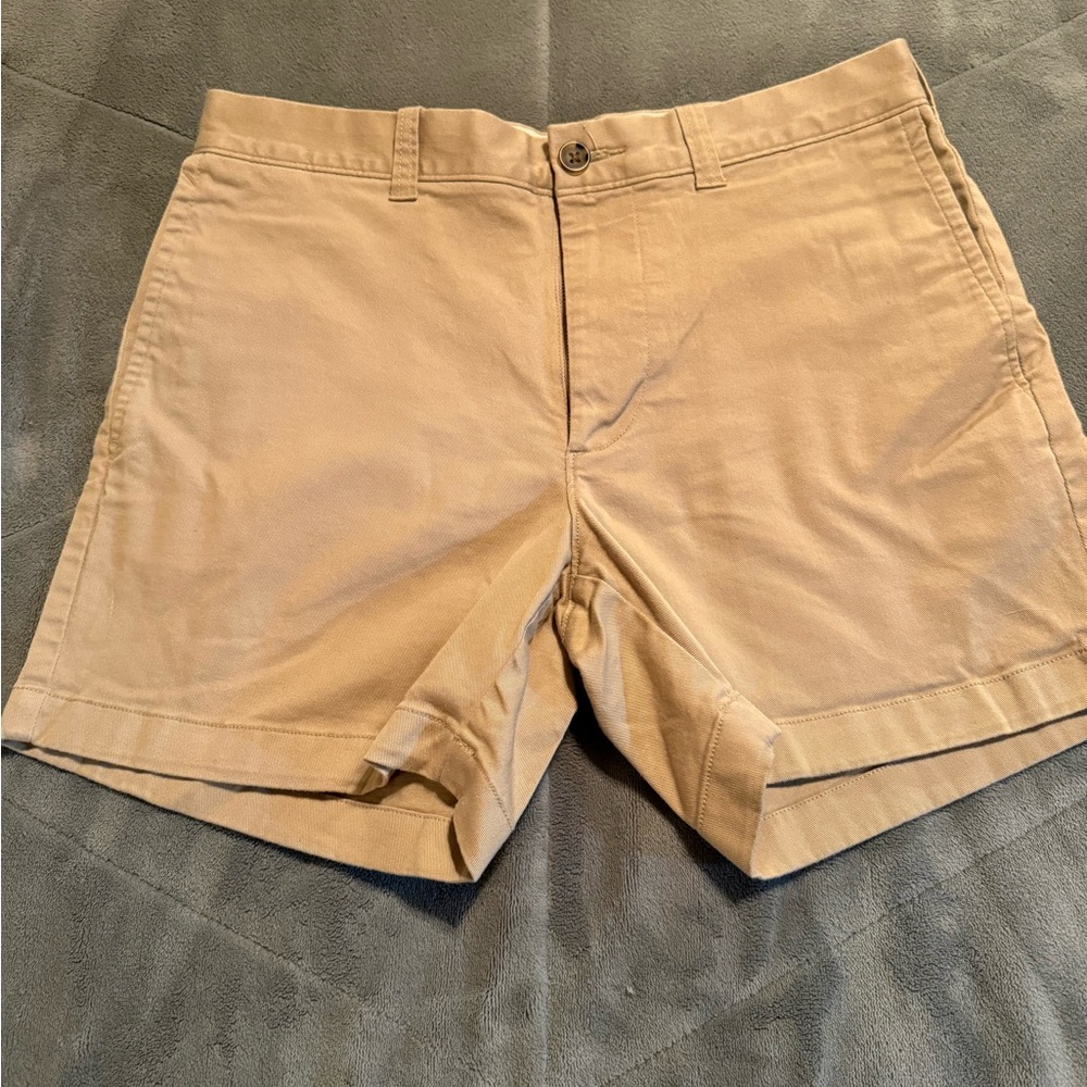 J. Crew Men's Khaki Flat Front Shorts